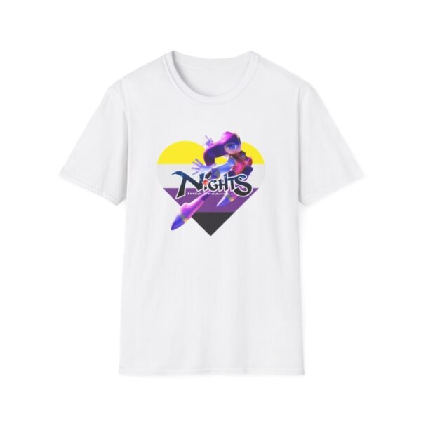 Nights Into Dreams PRIDE, Sega Saturn, Unisex Softstyle T-Shirt - Image 2