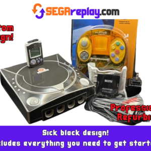 sega dreamcast console virtual on special edition, dreampsu, dream batt. mod, new controller, new av cable, new hdmi adapter/upscaler
