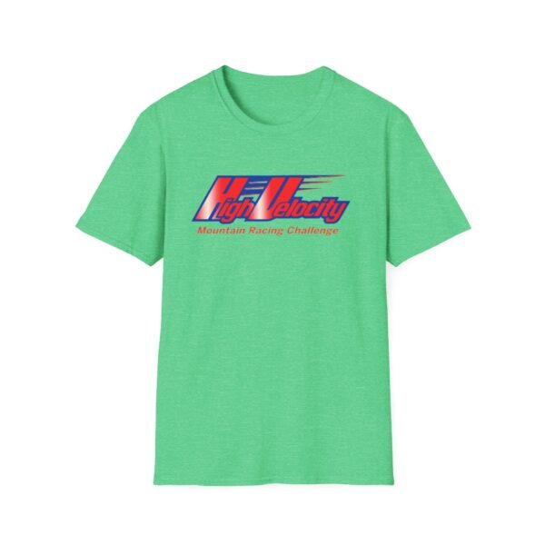 high velocity mountain racing, sega saturn, unisex softstyle t shirt