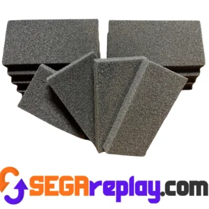 New, 1/2 inch "thck", Long Box foam insert, OEM spec (Sega CD, Saturn, PS1)