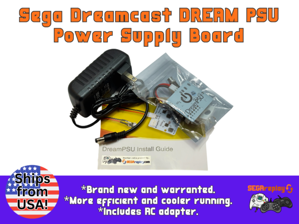 sega dreamcast new dream psu power supply unit with ac adapter
