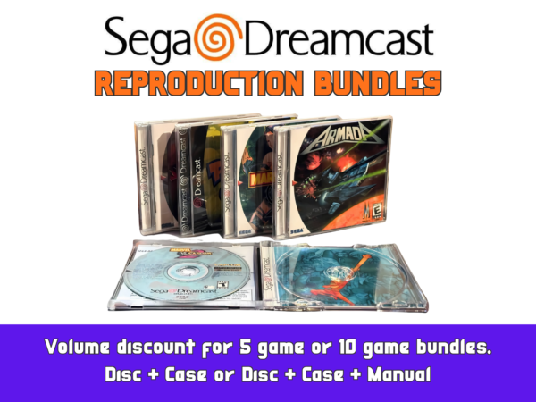 sega dreamcast reproduction games (with options for: jewel case, front/rear inserts, and manual) (copy)