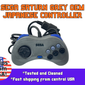 sega saturn oem gray japanese style controller (refurbished)