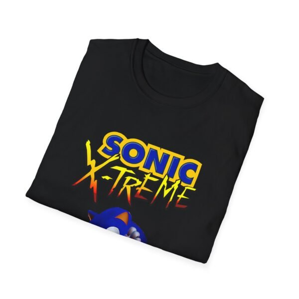 sonic x treme, sega saturn, unisex softstyle t shirt