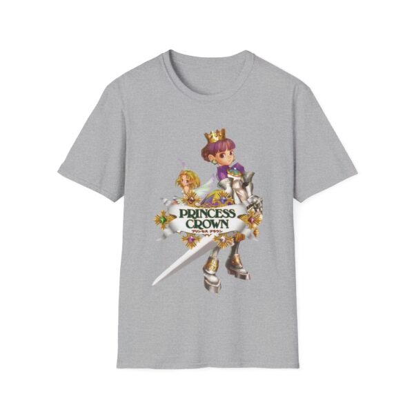 princess crown, sega saturn, unisex softstyle t shirt