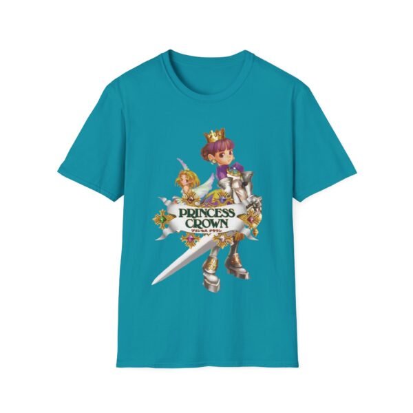princess crown, sega saturn, unisex softstyle t shirt