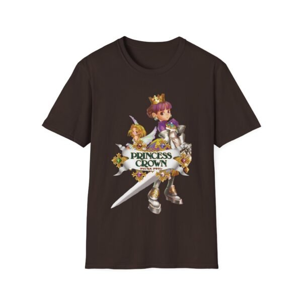 princess crown, sega saturn, unisex softstyle t shirt