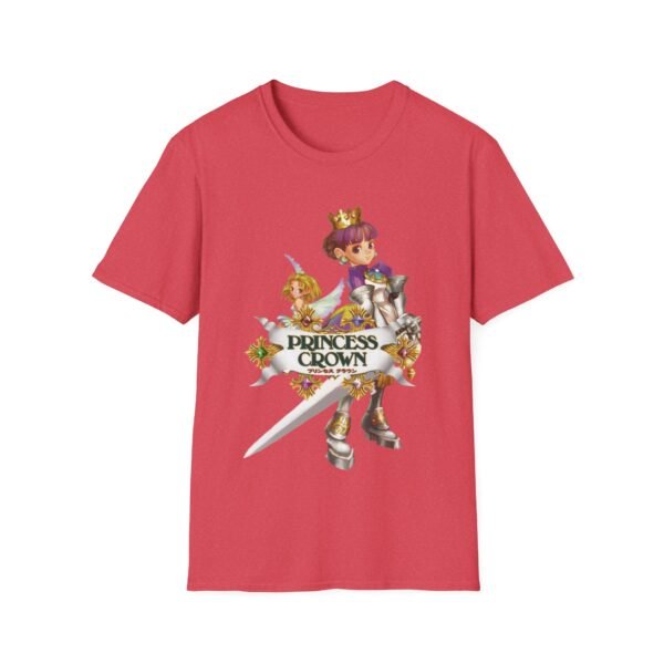 princess crown, sega saturn, unisex softstyle t shirt