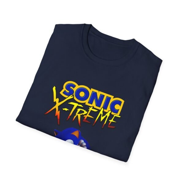 sonic x treme, sega saturn, unisex softstyle t shirt