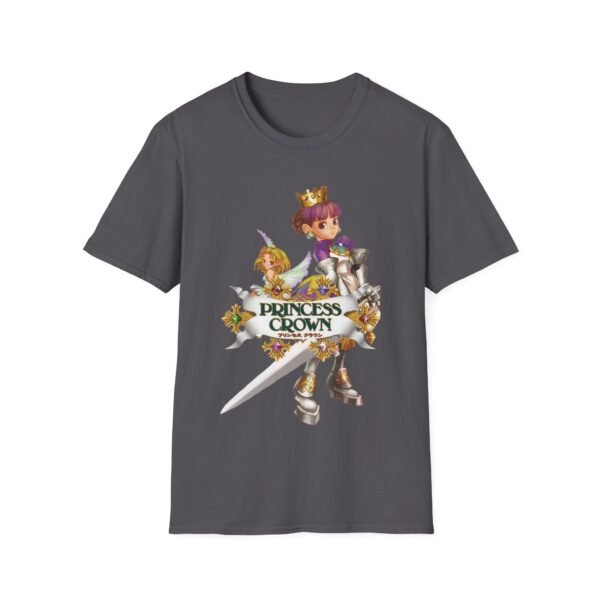 princess crown, sega saturn, unisex softstyle t shirt
