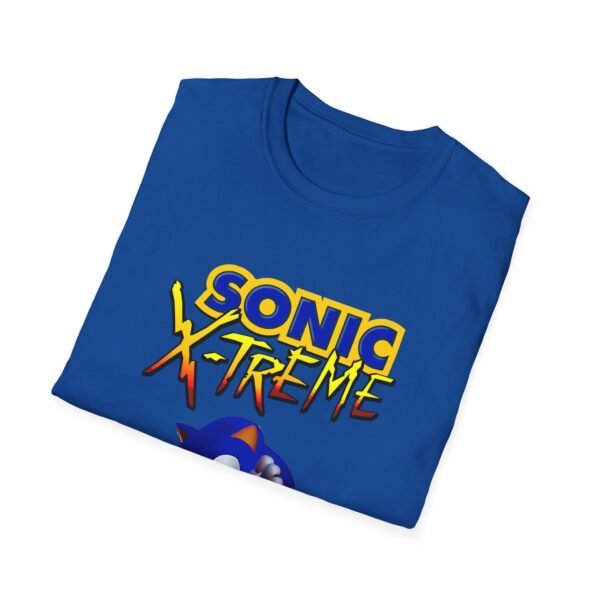 sonic x treme, sega saturn, unisex softstyle t shirt
