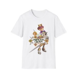 princess crown, sega saturn, unisex softstyle t shirt