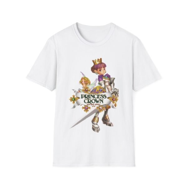 princess crown, sega saturn, unisex softstyle t shirt