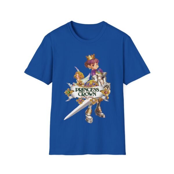 princess crown, sega saturn, unisex softstyle t shirt