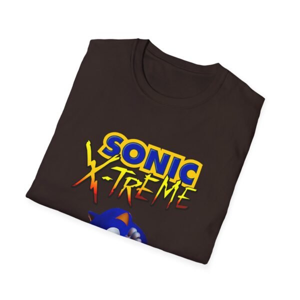 sonic x treme, sega saturn, unisex softstyle t shirt