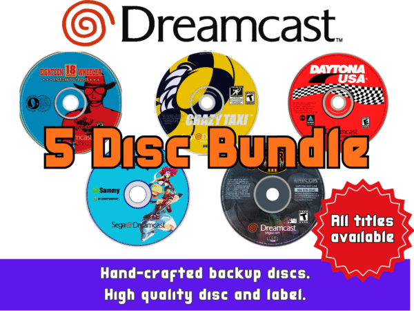 Sega Dreamcast Reproduction Games: 5 Disc Bundle (Dreamcast)