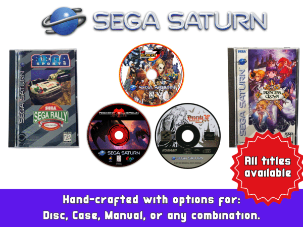 Sega Saturn Reproduction Games (Disc+Longbox+Manual) (Saturn)
