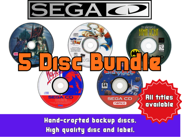 Sega CD Reproduction Games, 5 Disc Bundle (Sega CD)