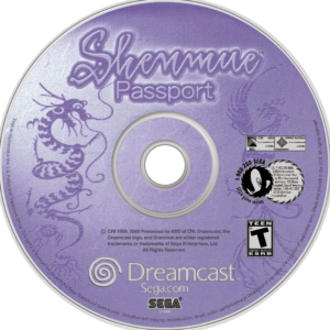 shenmue passport disc art