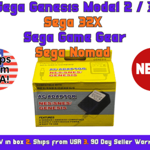 NEW GENESIS Model 2/3, SEGA 32x, GAME GEAR, NOMAD, AC Adapter/Power (Genesis)