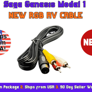 Sega Genesis Model 1 RGB AV Audio Video Cable - NEW (Genesis)