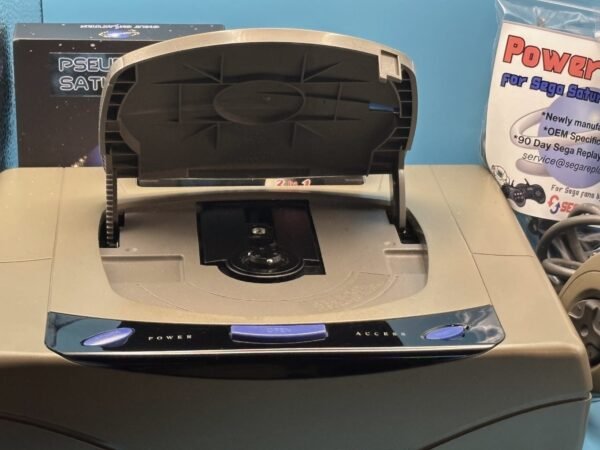 Sega Saturn Grey Console w OEM Controller S, NEW Pseudo Kai, all cables + Any 5 Games! (Saturn) - Image 5
