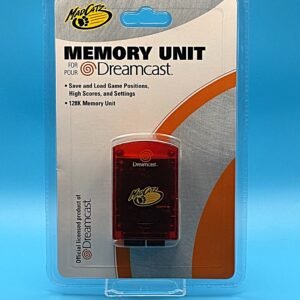 Mad Catz Dreamcast Memory Unit, Translucent Red, NIB (Dreamcast)