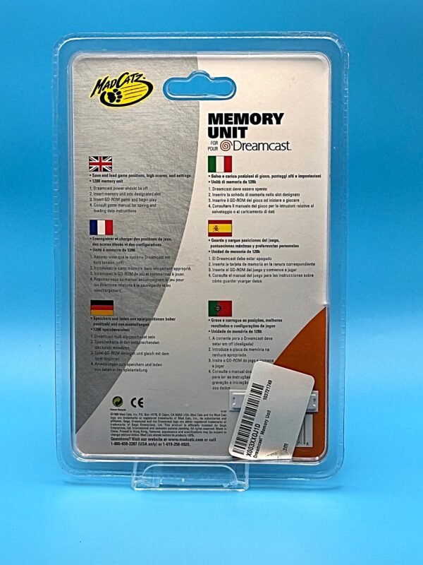 Mad Catz Dreamcast Memory Unit, Translucent Red, NIB (Dreamcast) - Image 3