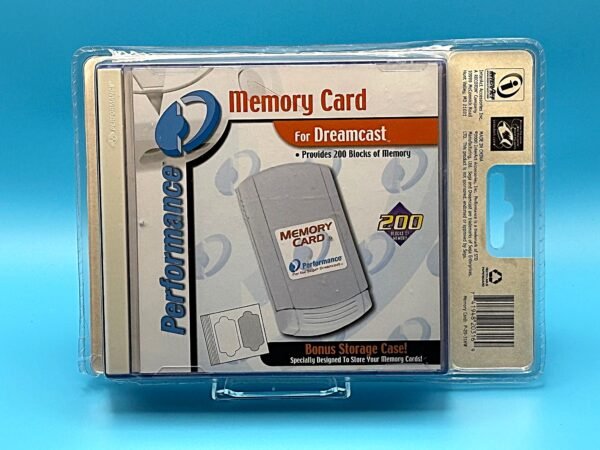 Performance Dreamcast Memory Unit, Translucent Green, 200 Blocks, Hardshell Case, NIB (Dreamcast) - Image 3