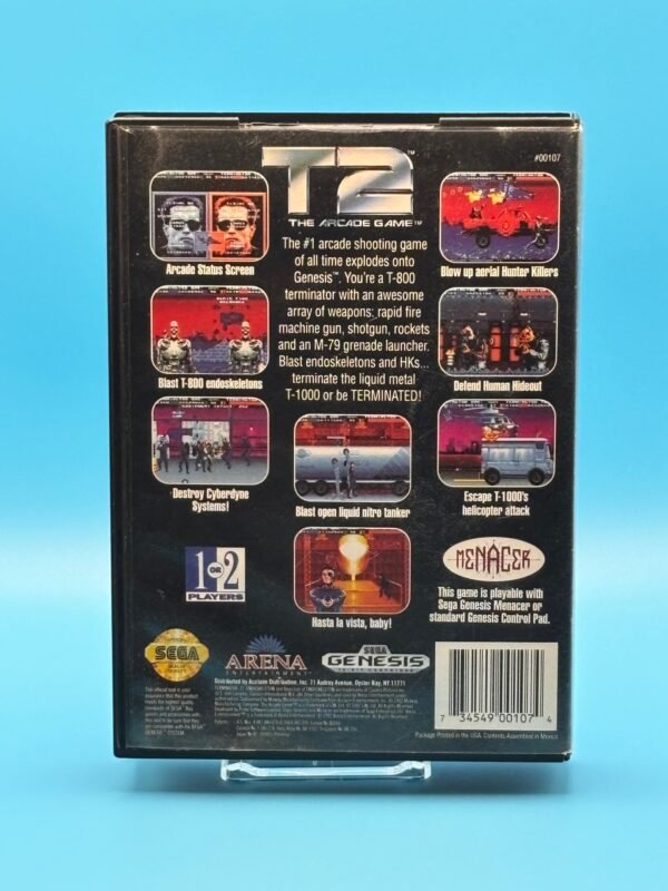 T2 The Arcade Game (OEM Cart, Box, Cover, Manual)(Genesis) - Image 3