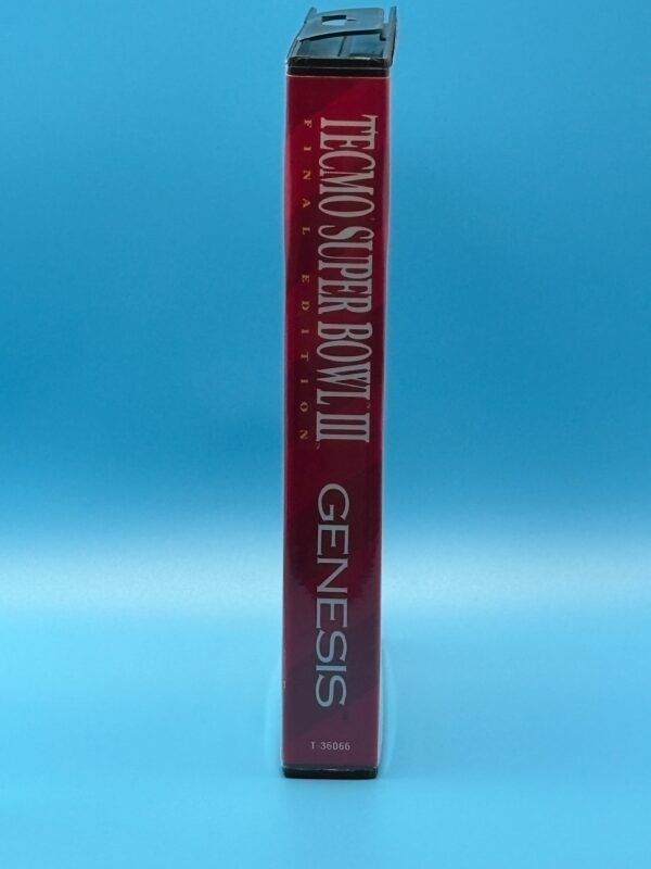Tecmo Superbowl III (OEM Cart)(Box, Cover reproductions)(Genesis) - Image 3