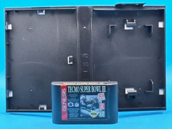 Tecmo Superbowl III (OEM Cart)(Box, Cover reproductions)(Genesis) - Image 4